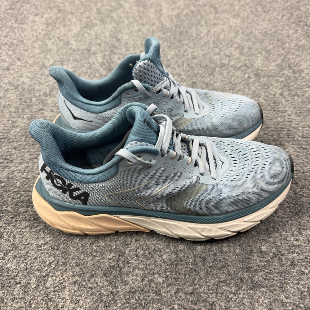 Hoka One One Arahi 5 Shoes Womens Size 7 Blue Running Sneakers 1115012 BFPB